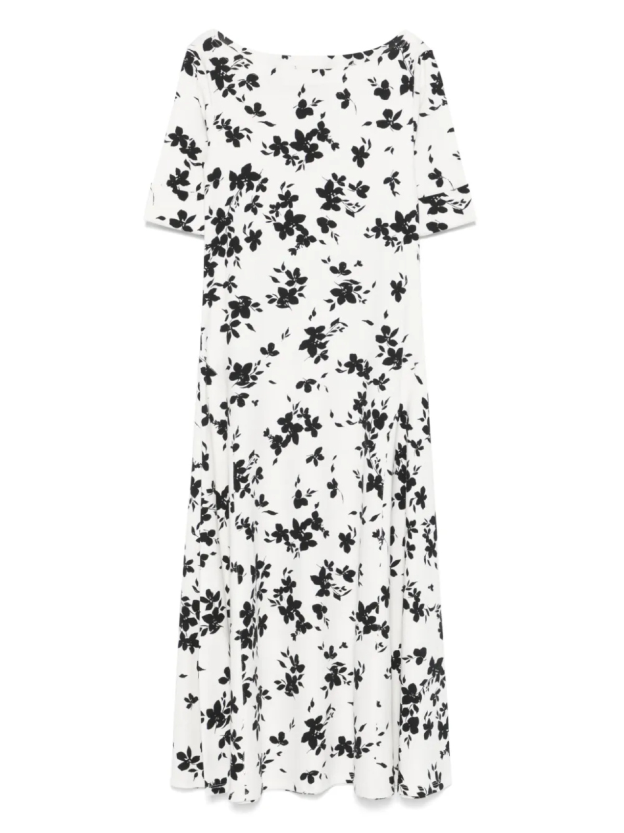 

Платье миди с цветочным принтом Lauren Ralph Lauren, белый