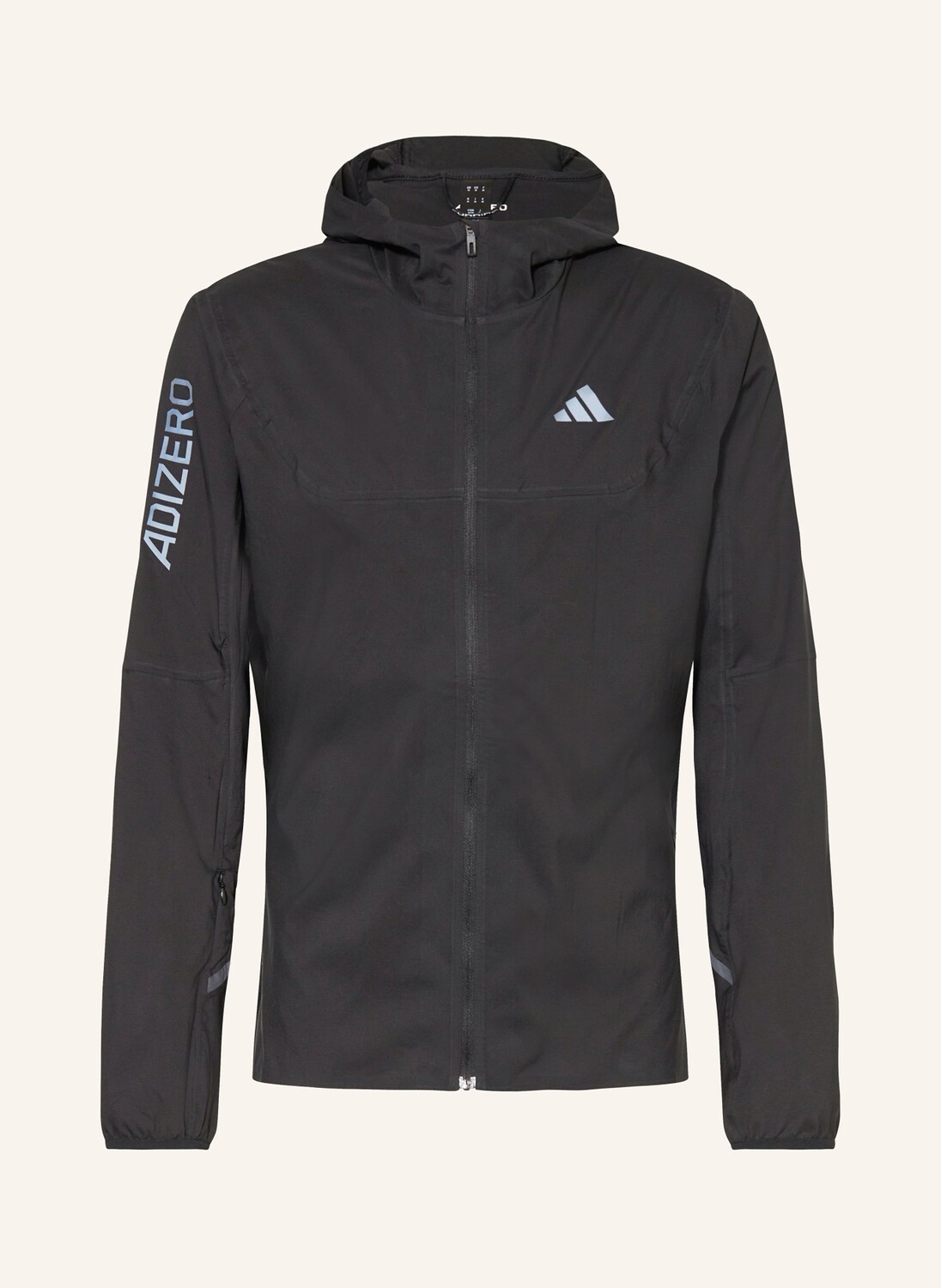 

Беговая куртка adizero adidas, черный