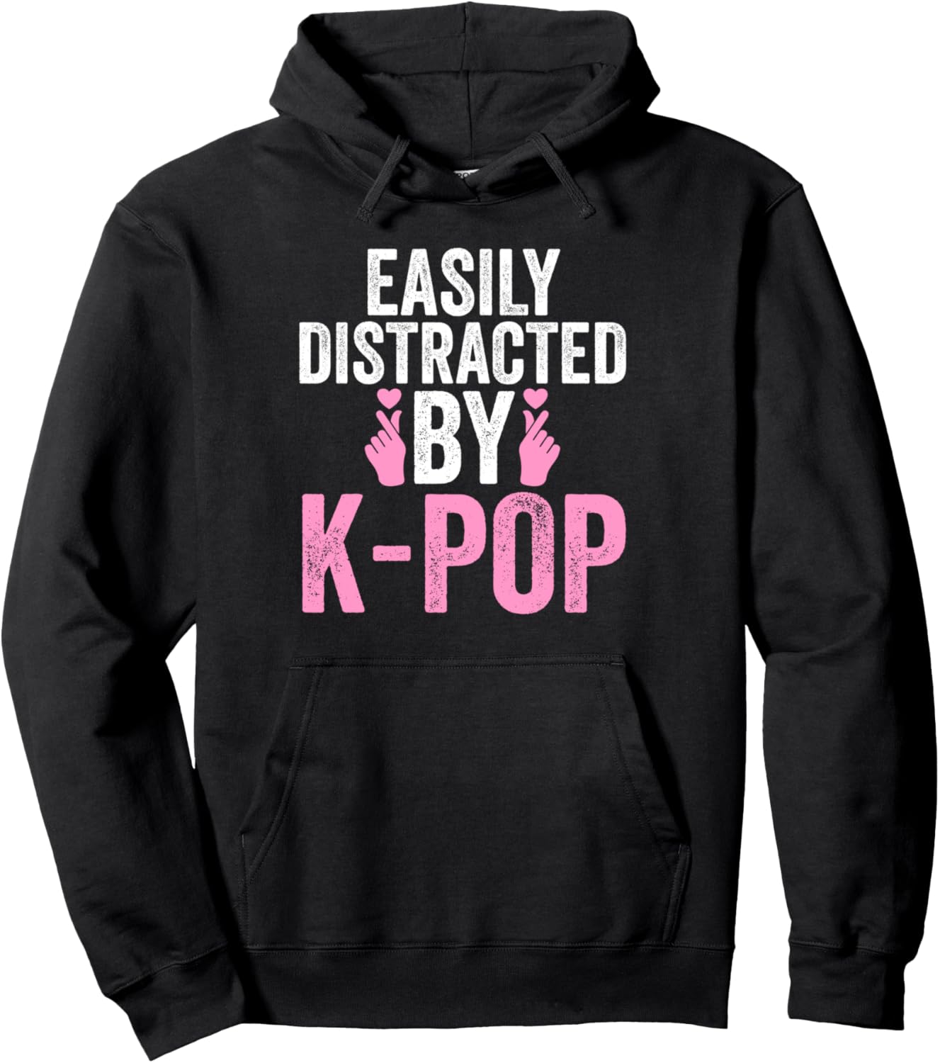 

Толстовка Easy Distracted by K-Pop Korea K-Pop Merch & K-Pop Merchandise Gifts, черный