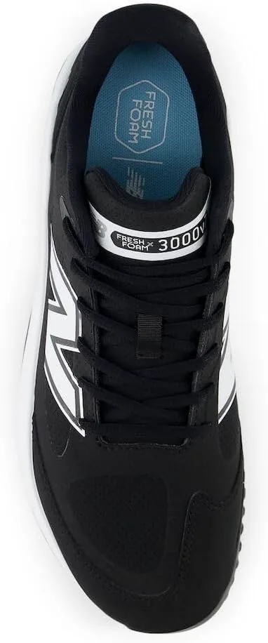 Мужские бейсбольные кроссовки New Balance Fresh Foam 3000 V7 Turf-Trainer, черно-белый — фото 3
