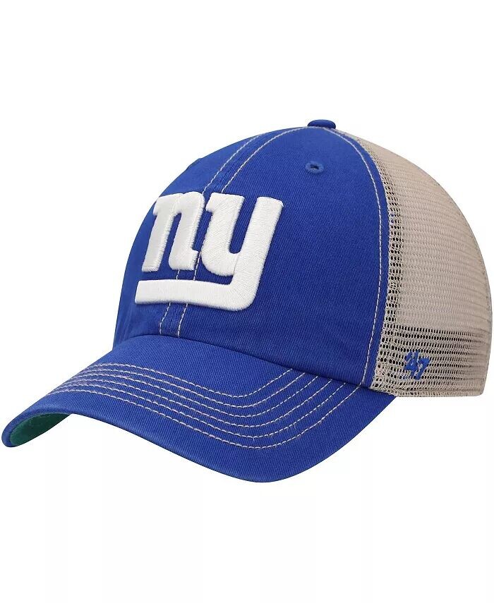 

Мужская бейсболка '47 Royal/Natural New York Giants Trawler Trucker Clean Up Snapback '47 Brand