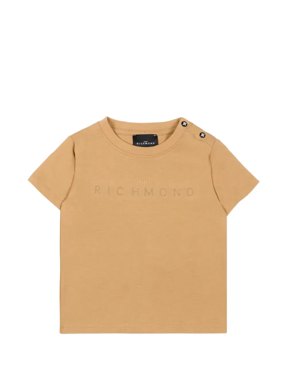 Футболка с тиснением и короткими рукавами John Richmond Junior, бежевый