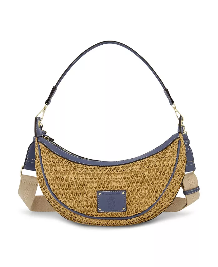 

Сумка-хобо Raffia Crescent из рафии Tommy Bahama, синий
