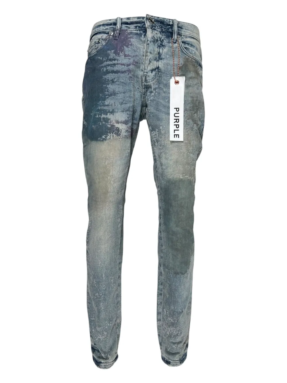 

Джинсы с принтом "фоссилии" Purple Brand, синий