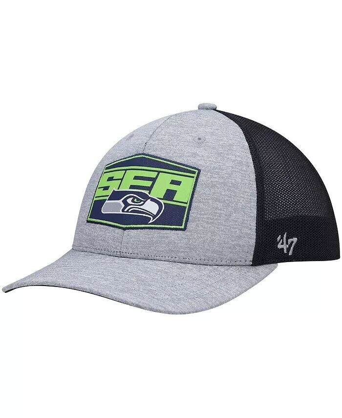 

Мужская шапка мотиватора Seattle Seahawks темно-серого цвета и темно-синего цвета '47 Brand