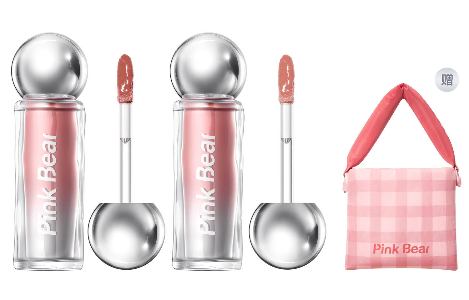 

Pink Bear Pinkbear миниатюрная лампочка цветная сыворотка для губ блеск для губ зеркальное покрытие глянцевый блеск для губ сияющий прозрачный уменьшает морщинки на губах