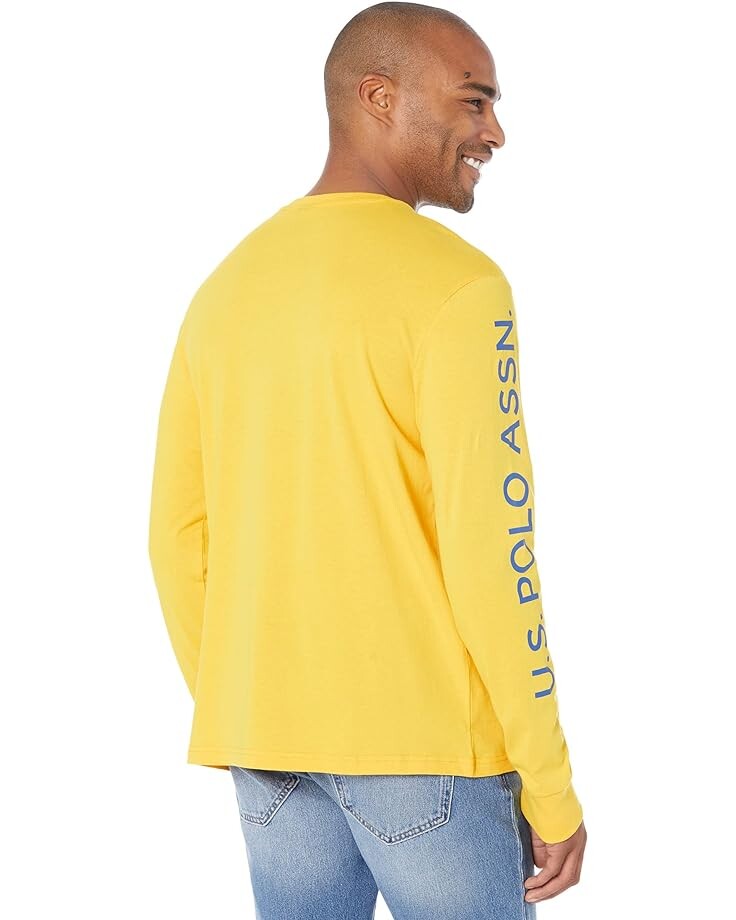 

Футболка U.S. POLO ASSN. USPA Long Sleeve Graphic Tee, цвет Old Gold