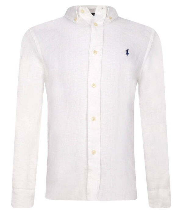 

Льняная рубашка Regular fit Polo Ralph Lauren, белый