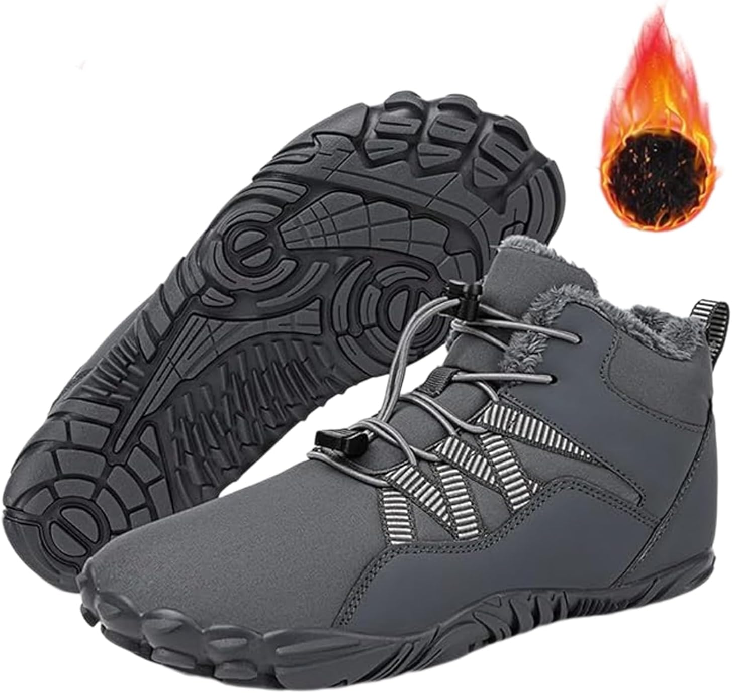 

Водонепроницаемые зимние туфли Giltpeak, удобные ботинки Pro, противоскользящие и водонепроницаемые зимние, для мужчин и женщин, серый