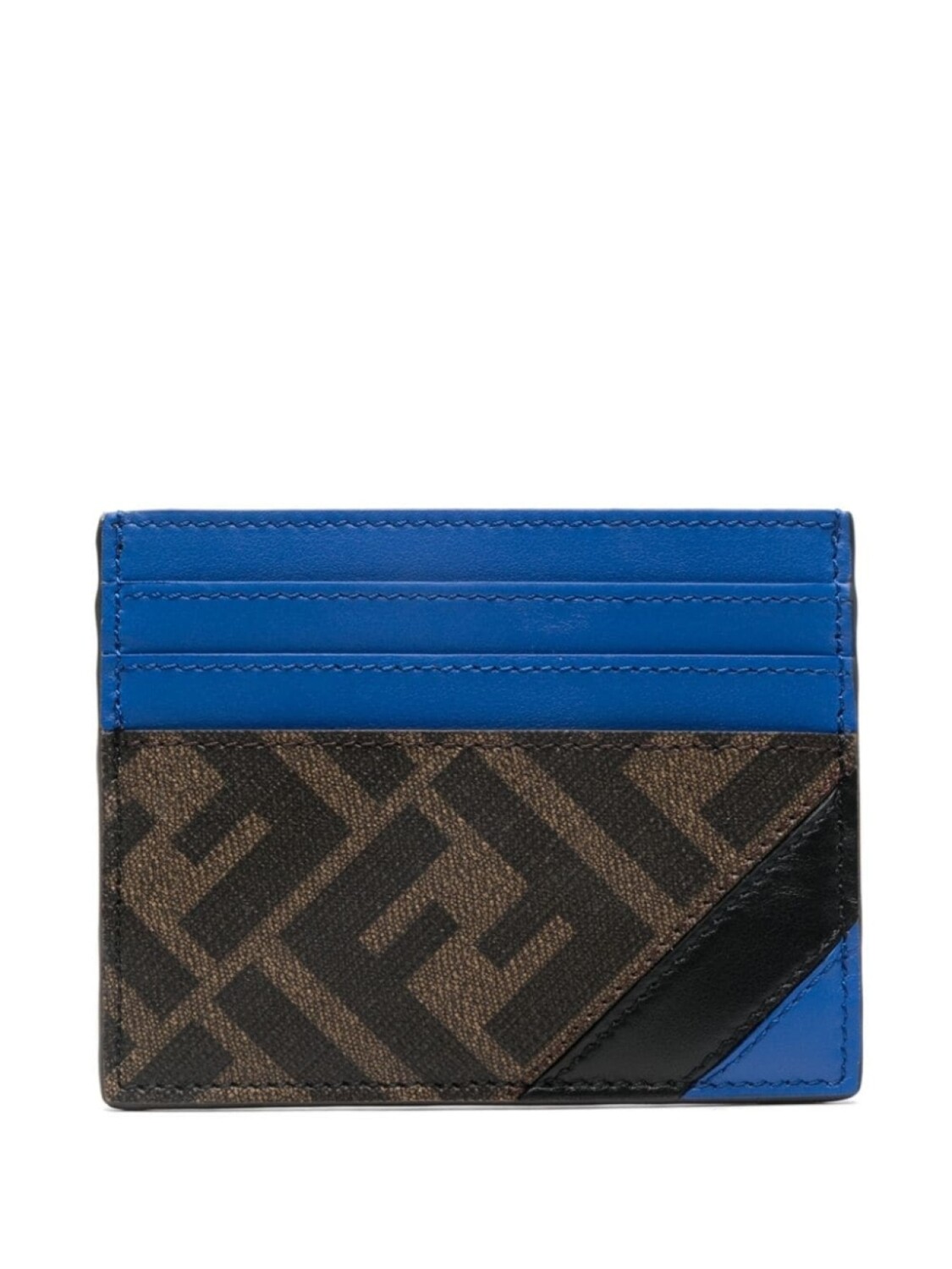 

FENDI холст-держатель для карт FF, коричневый