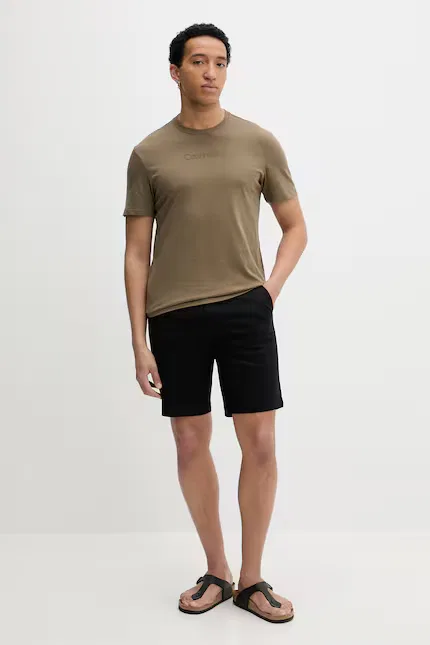 Шорты мужские из эластичного хлопка Calvin Klein, черный — фото 2