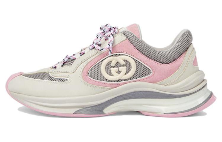 GUCCI Женские кроссовки для бега «Ivory Pink Grey»