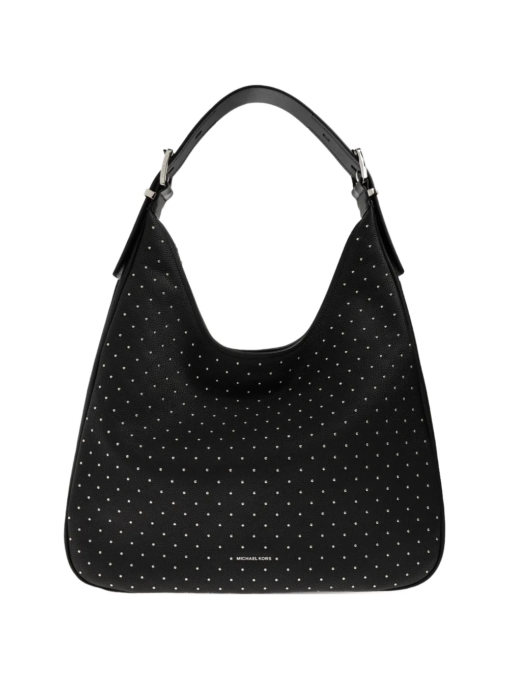 

Большая кожаная сумка на плечо Nolita с заклепками Michael Michael Kors, черный