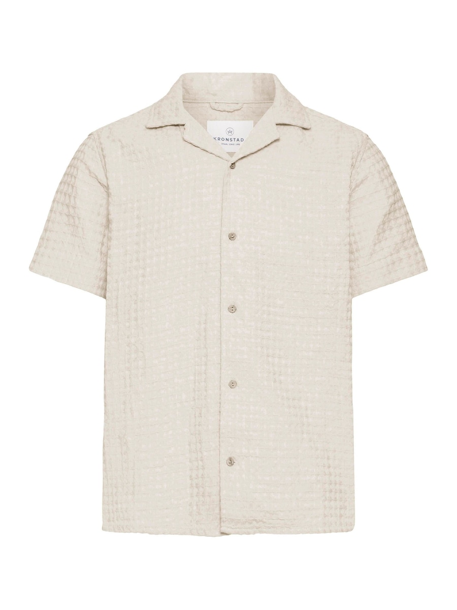 

Рубашка на пуговицах Comfort fit Kronstadt Earnest, бежевый