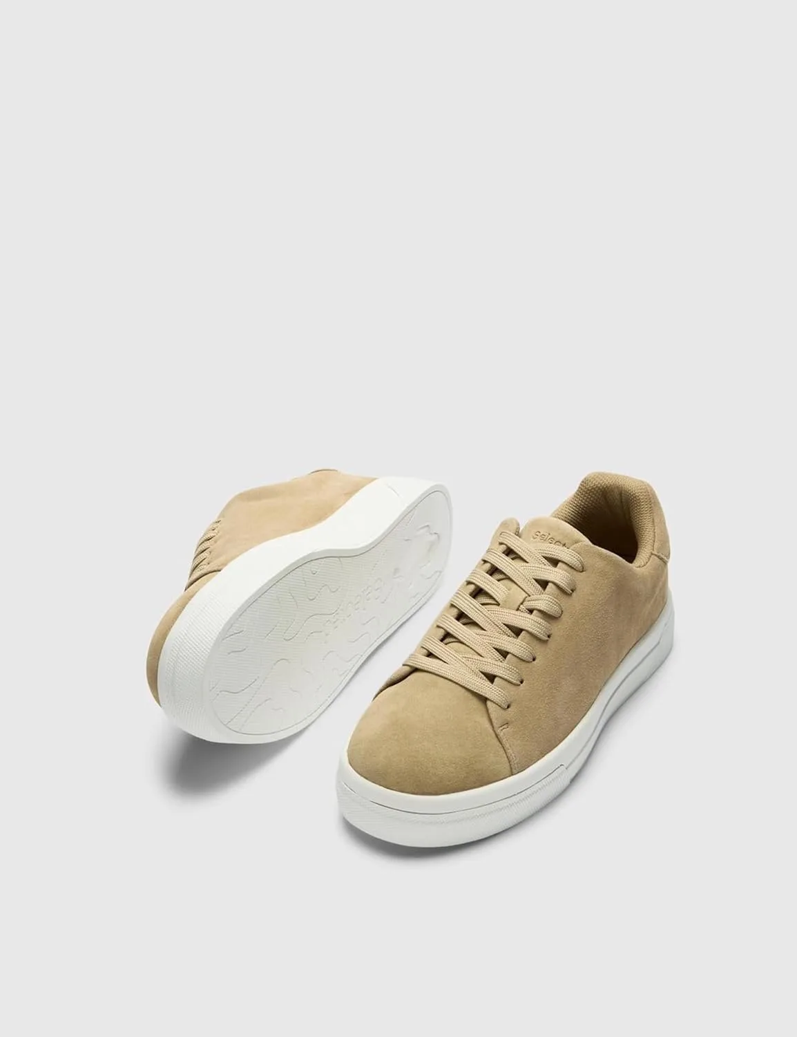 Мужские массивные замшевые кроссовки Slhdavid Chunky Suede Trainers 2.0 Noos Selected Men — фото 4