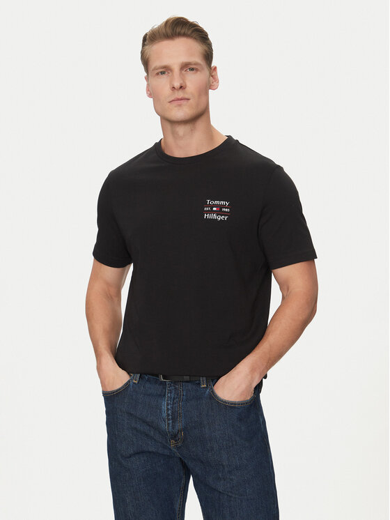 

Футболка обычного кроя Stack MW0MW38622 Tommy Hilfiger, черный