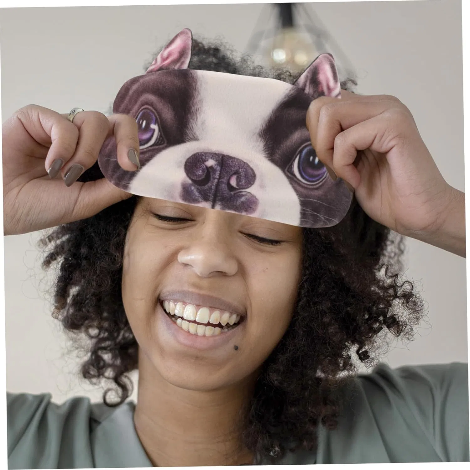 Маска для лица NIYANGLE — Для сна Animal Eyes с регулируемым ремешком — фото 4