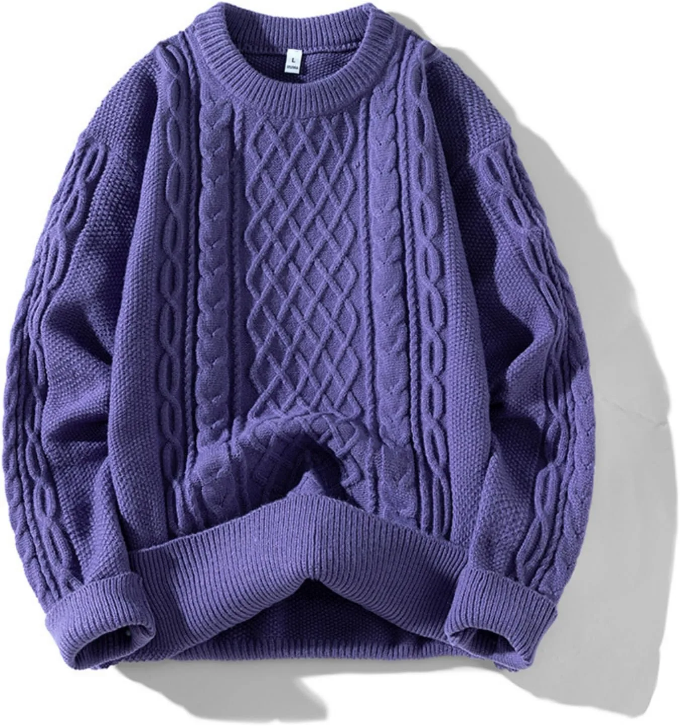 

Мужской свитер с воротником-гольф, кашемировый, оверсайз