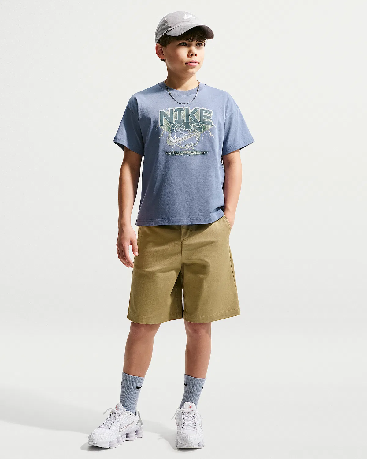 Детская футболка Nike Sportswear, World Indigo — фото 4