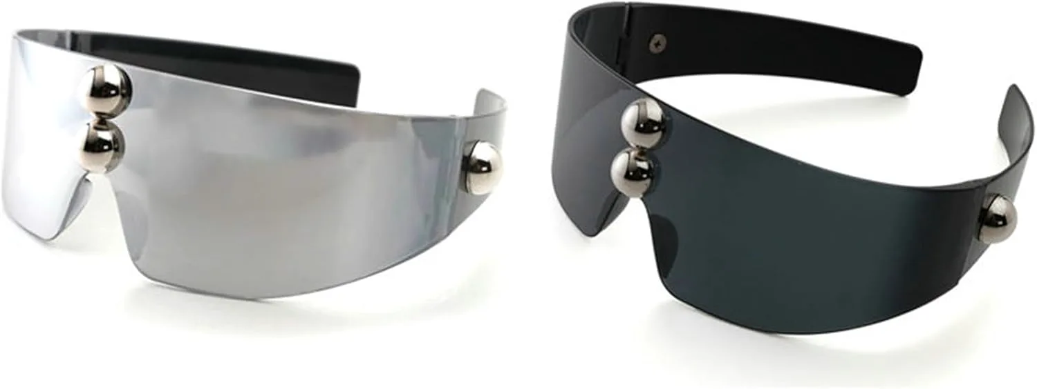 

Солнцезащитные очки Helena в футуристическом стиле, моноблочные, «Циклоп», панк-рокерские, с большим щитом и шипами, модные, оригинальные, клубные, S68, C1