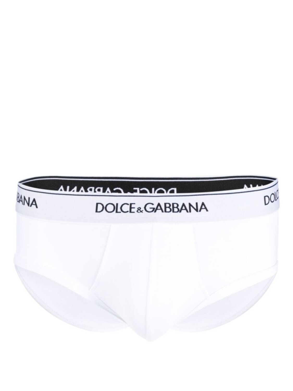 Dolce & Gabbana комплект из двух трусов-брифов с логотипом, белый — фото 2