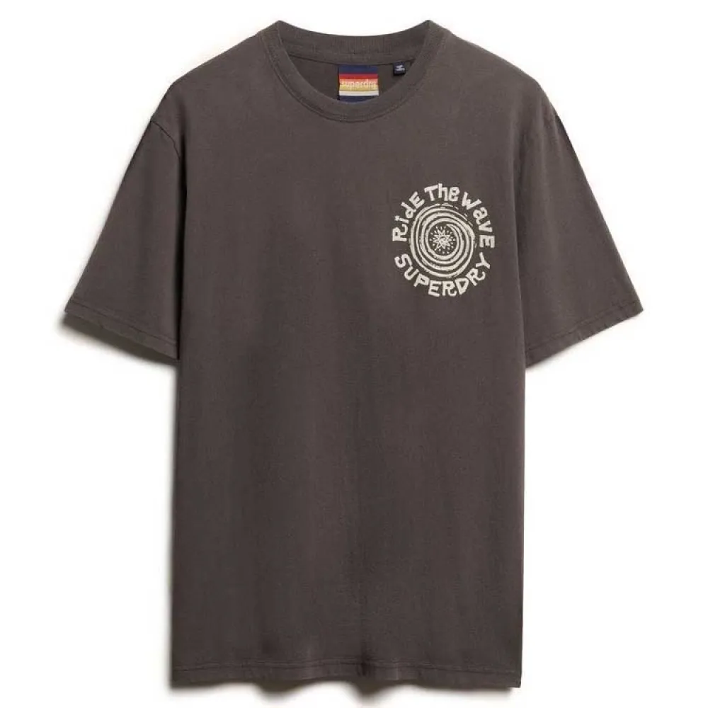 

Футболка с коротким рукавом Superdry Outdoor Narrative Loose Fit, черный