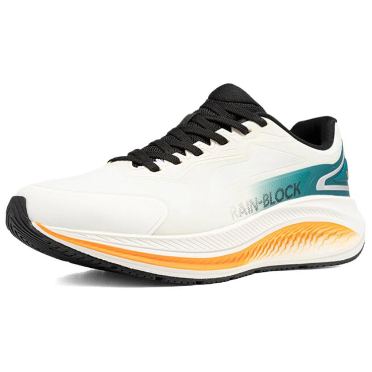 361° Тренировочные кроссовки для бега мужские Rain Screen LITE Cushioning, Wear Resistant Low top бело-зеленые — фото 4