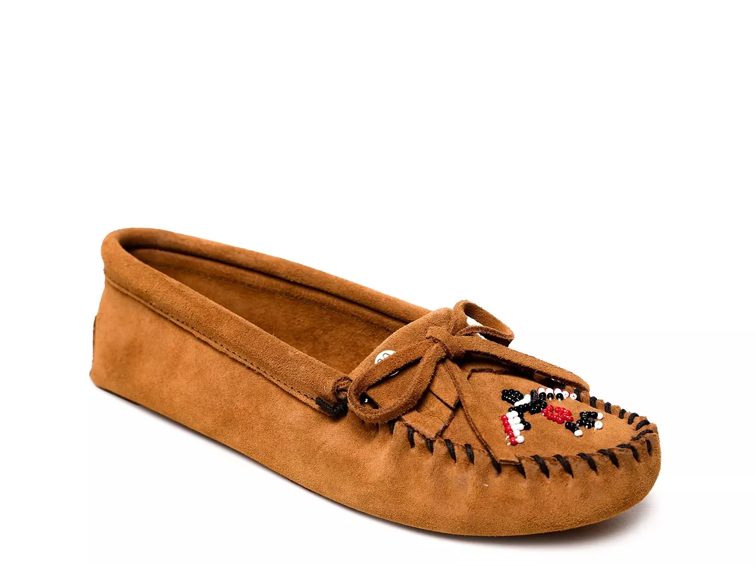 Мокасины Minnetonka Thunderbird Animikii на плоской подошве, коричневые