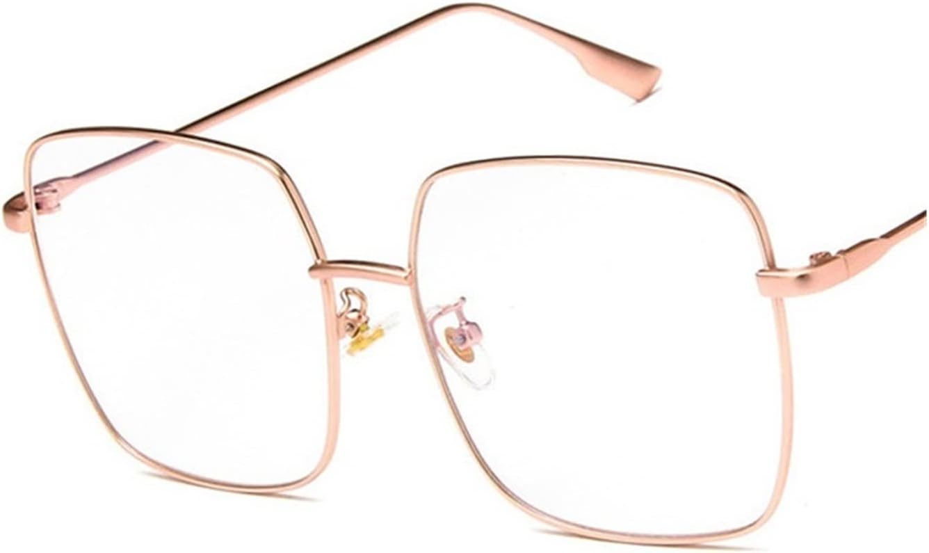 

Солнцезащитные очки большие женские в винтажном стиле, квадратная металлическая оправа, модные солнцезащитные очки с градиентными линзами, защита от ультрафиолета UV400 YGDBXHYD, Pink Clear