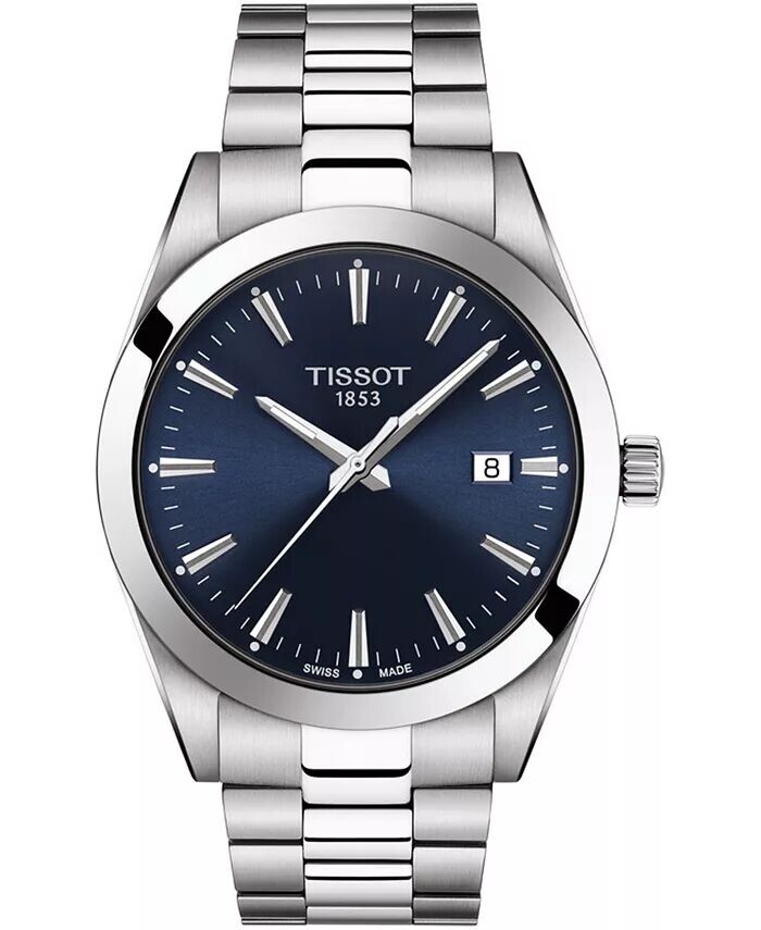 

Мужские швейцарские часы T-Classic Gentleman с браслетом из нержавеющей стали, 40 мм Tissot
