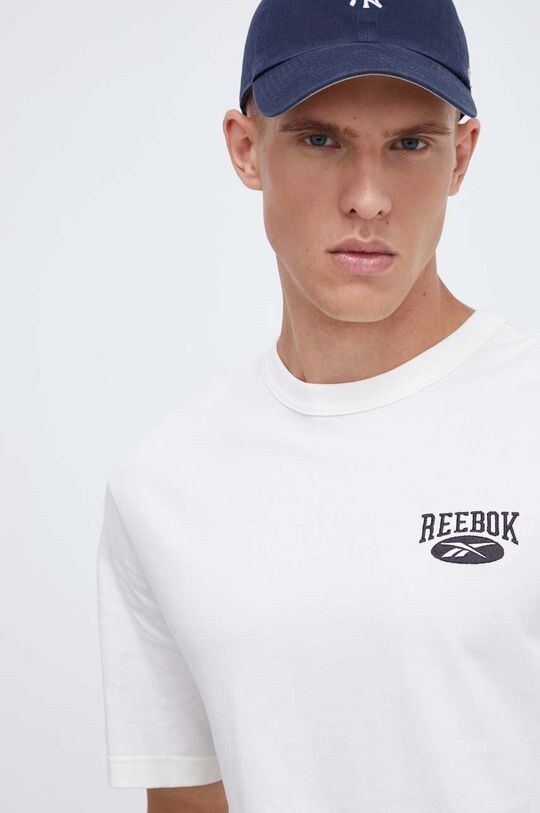 

Хлопковая футболка Reebok Classic, бежевый