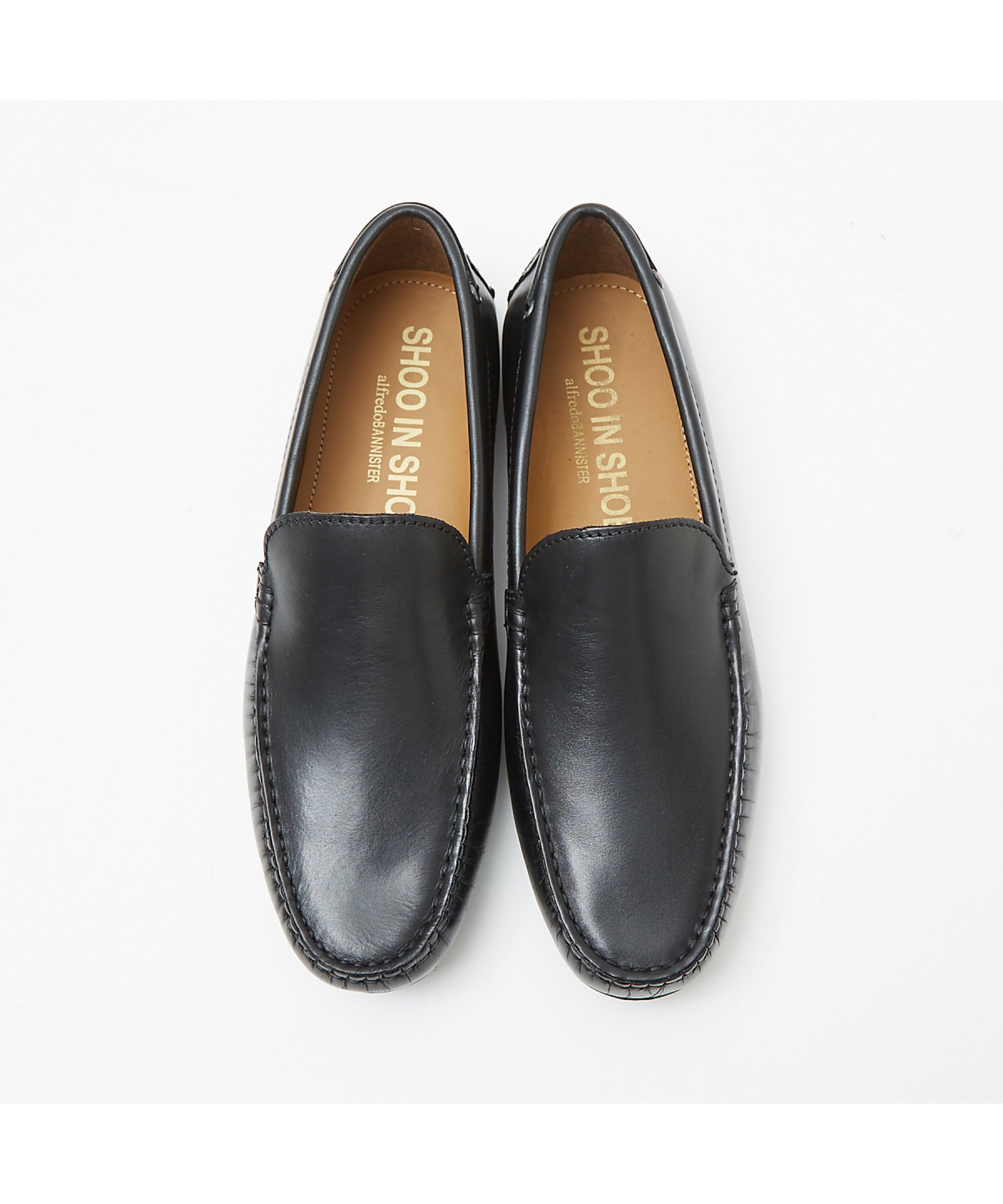 Кожаные водительские туфли AlfredoBANNISTER, Black — фото 2