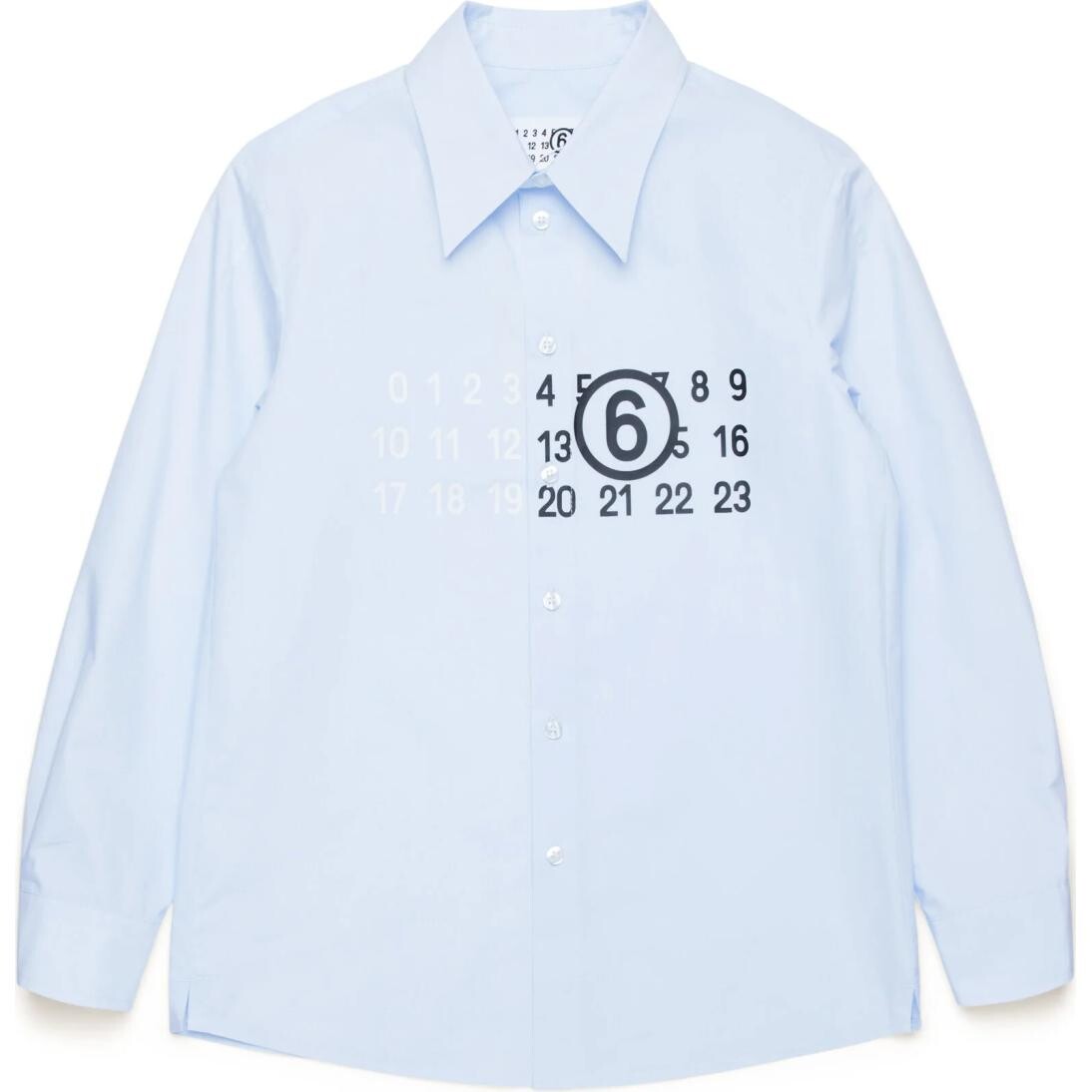 

Детская рубашка Mm6 Maison Margiela, синий