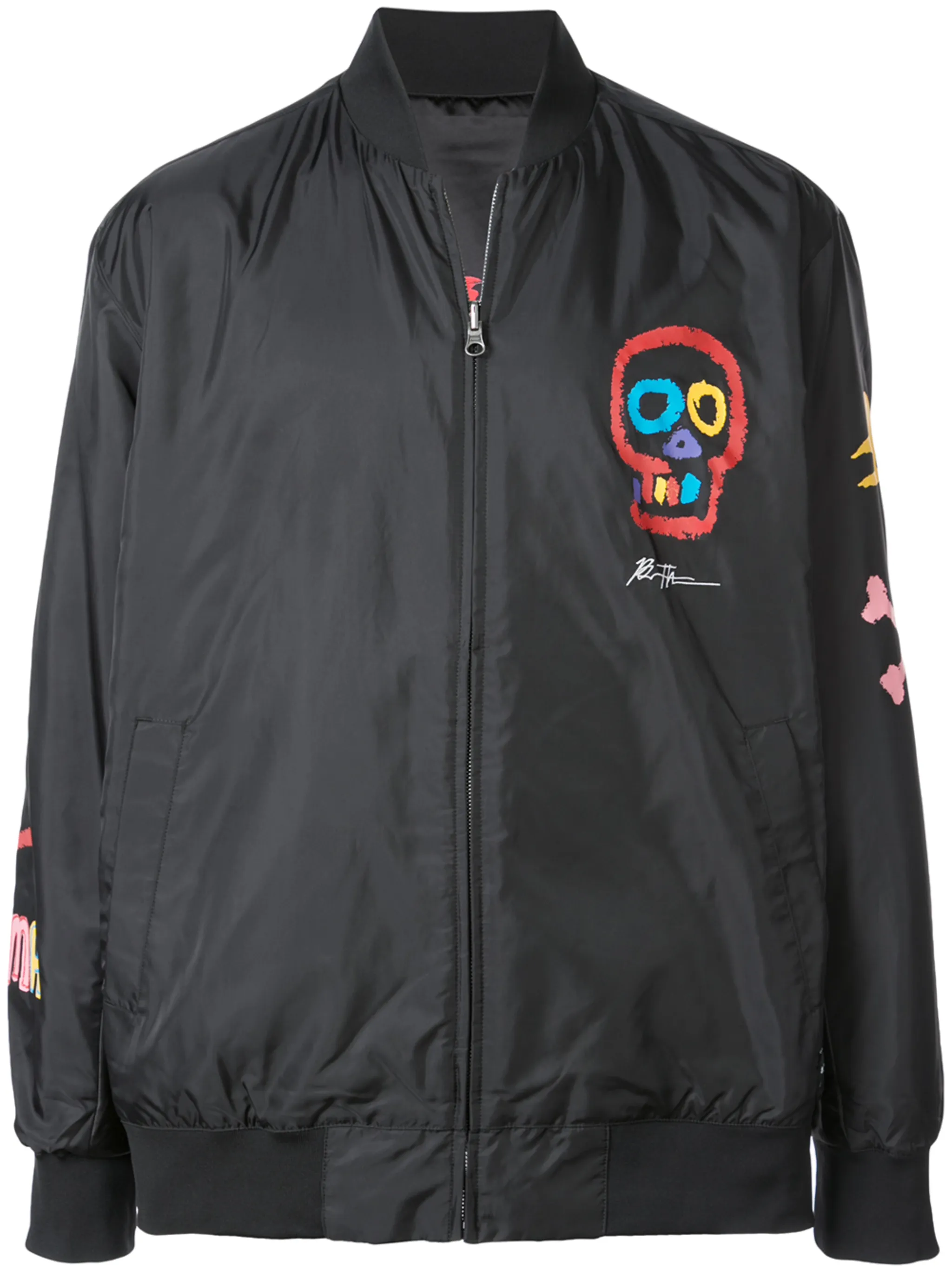 

Куртка-бомбер с принтом черепа Puma, черный