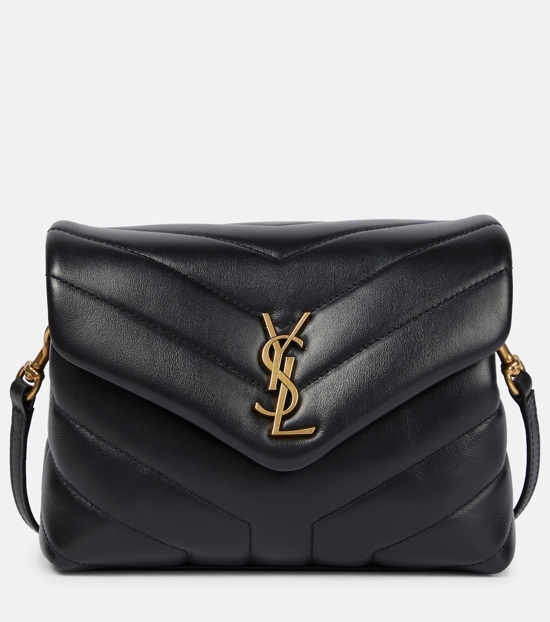 

Кожаная сумка через плечо Loulou Toy Saint Laurent, черный
