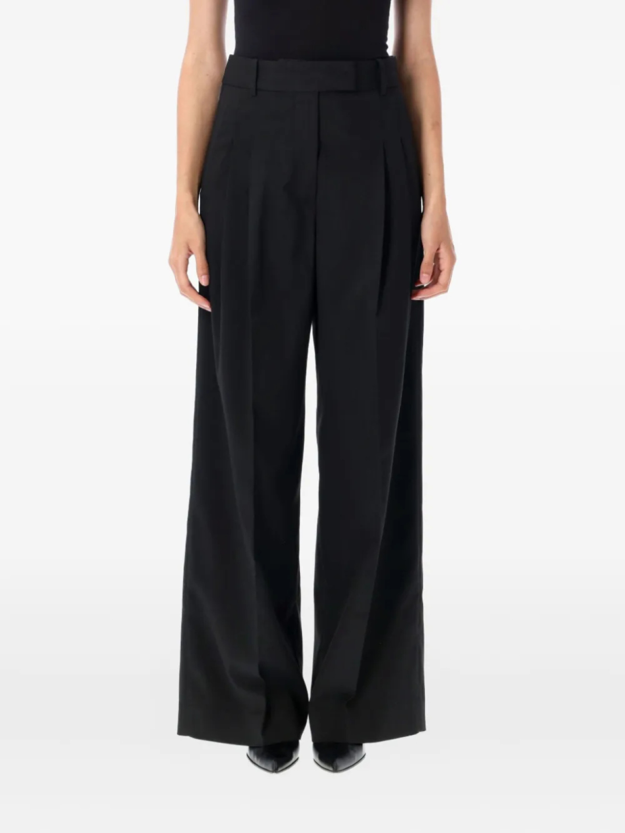 

Брюки со складками от Malene Birger Cymbara By Malene Birger, черный