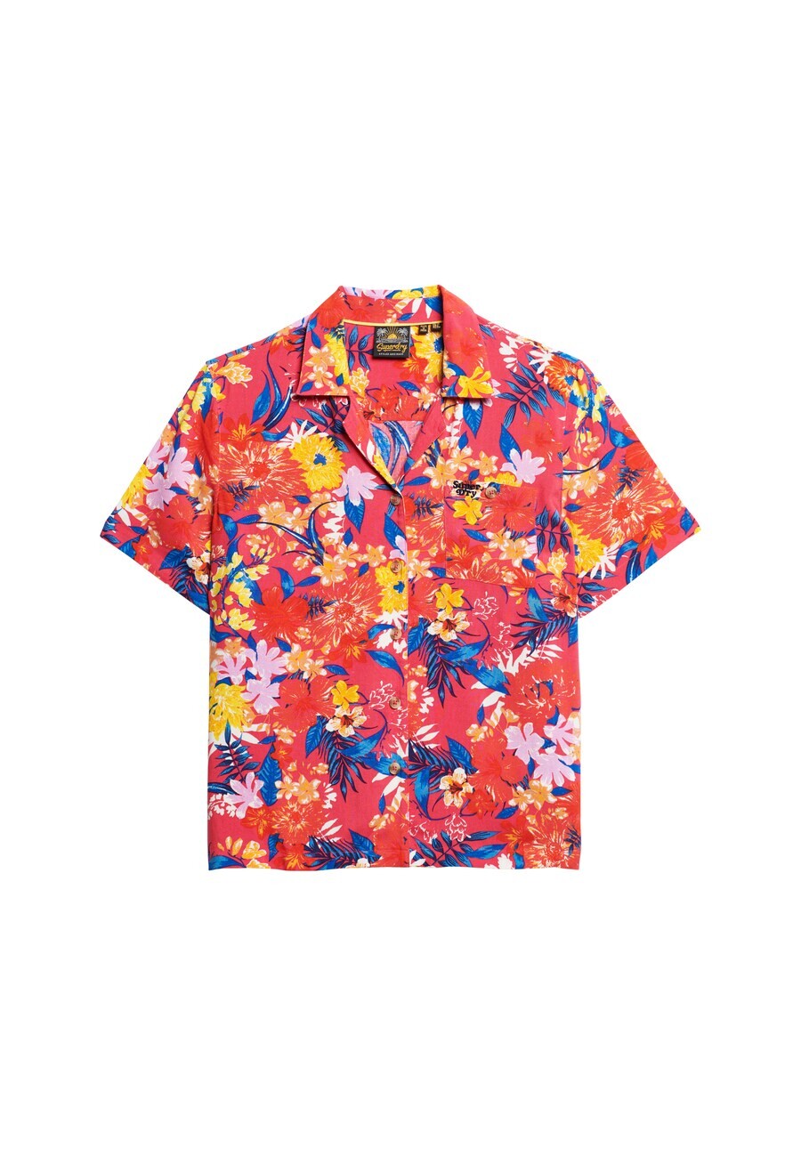 

Блузка с коротким рукавом Superdry Blouse Beach Resort, разноцветный