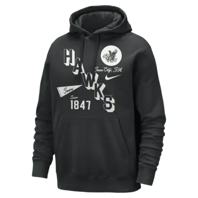 

Худи Nike Iowa Club, цвет Black/Summit White
