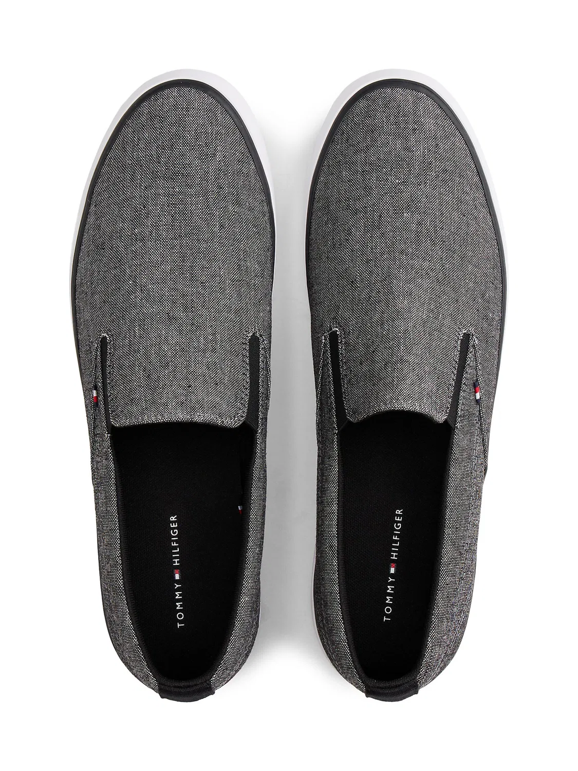 Слипоны Tommy Hilfiger, Dark Grey — фото 3