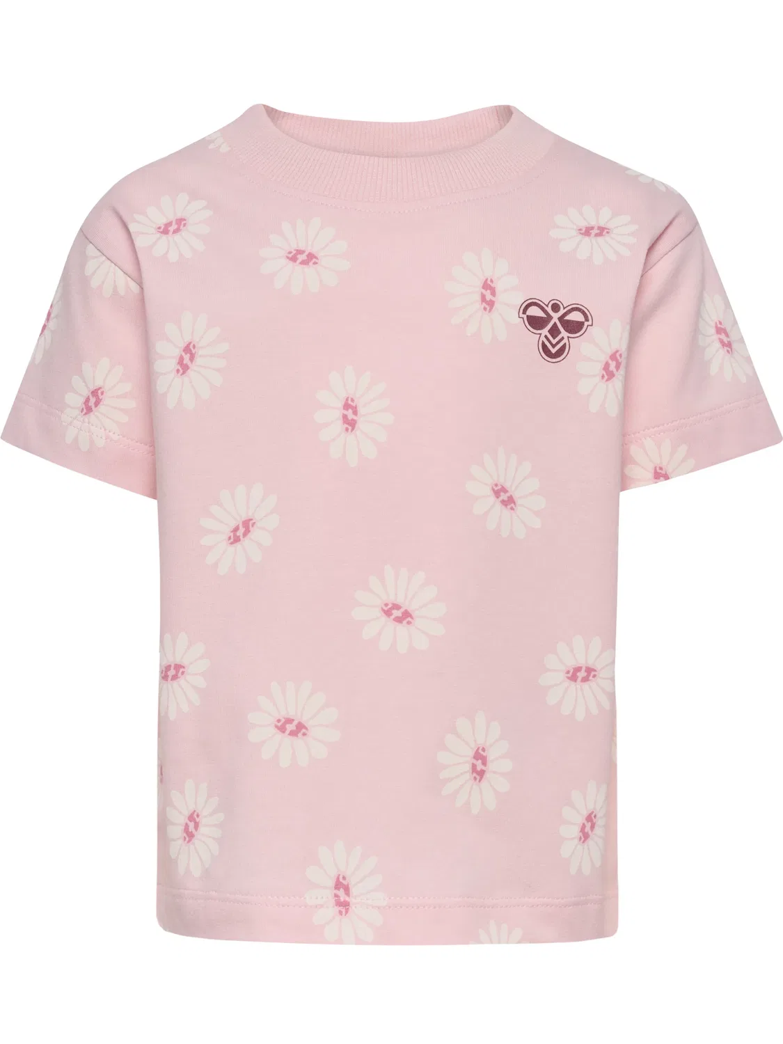 Футболка с цветочным принтом, Hummel, pale lilac
