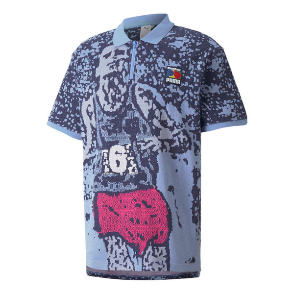 

Футболка x butter goods polo shirt 'blue' Puma, синий