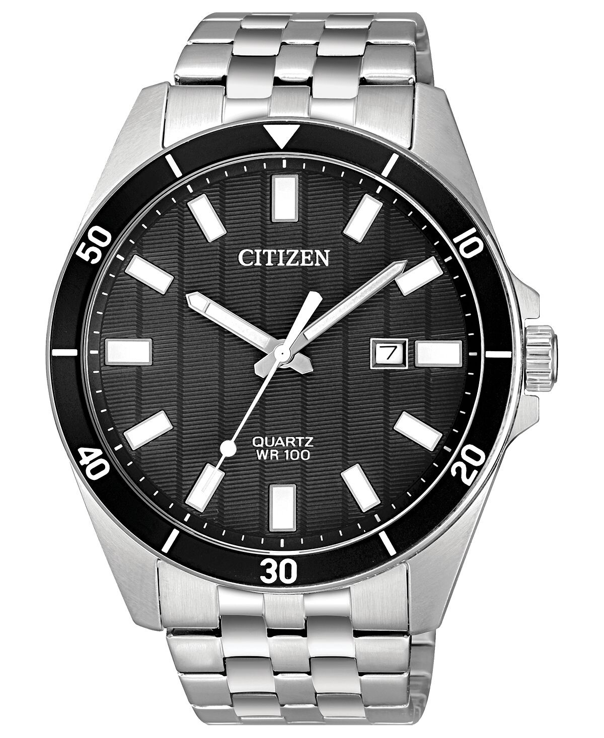 

Мужские кварцевые часы-браслет из нержавеющей стали 42 мм Citizen