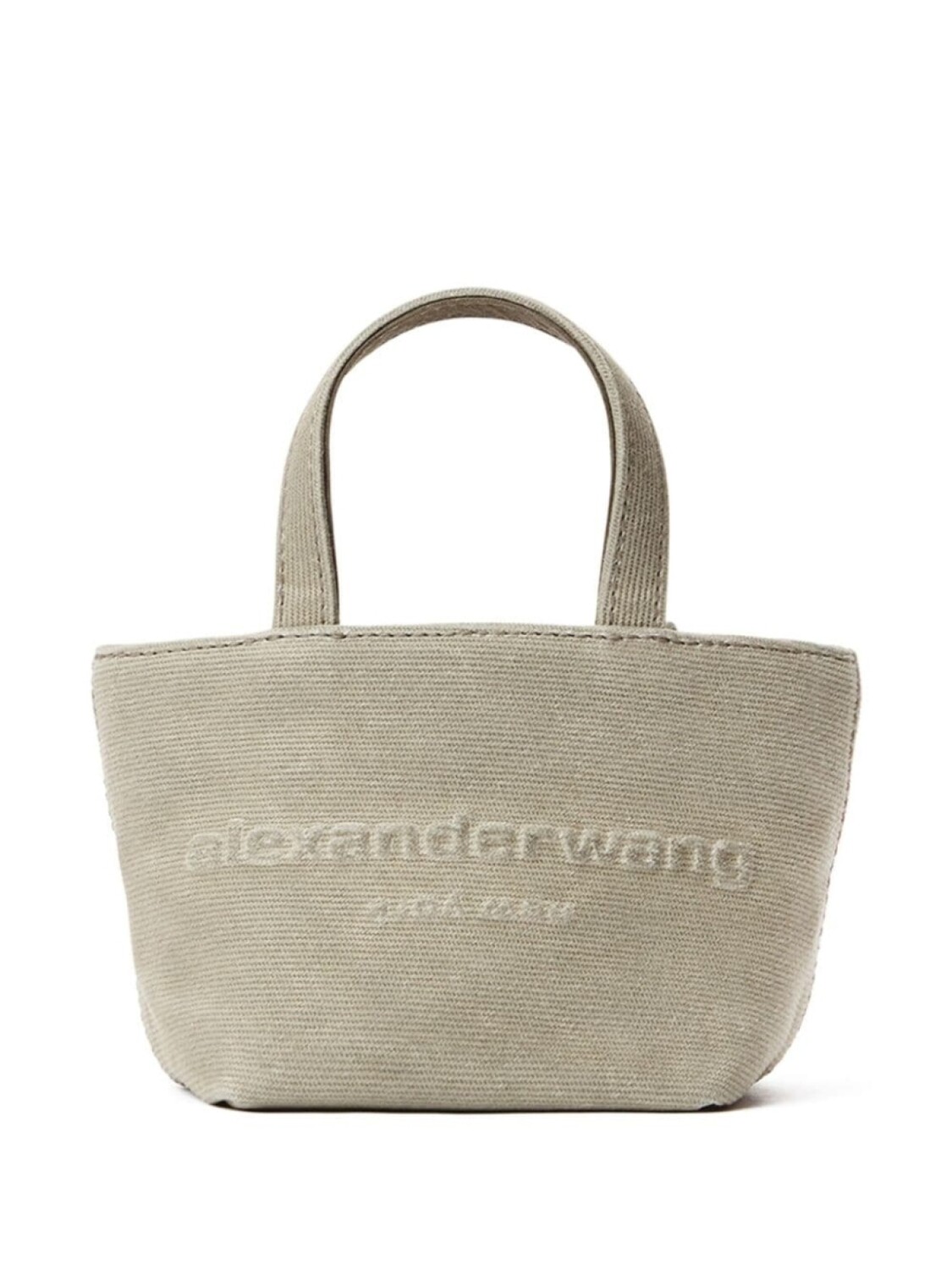 

Alexander Wang мини-сумка из кожи с тисненым логотипом Punch, нейтральный цвет
