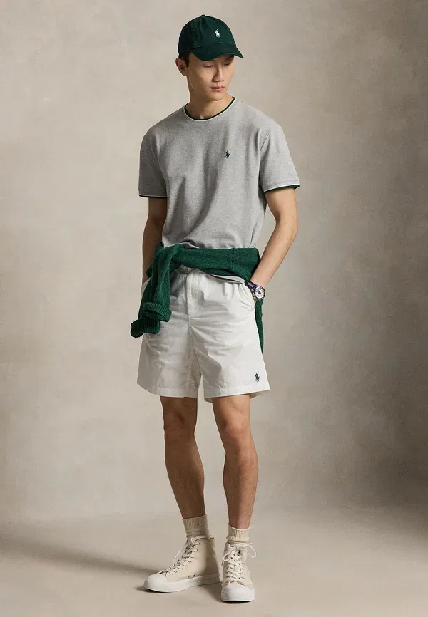 Футболка Polo Ralph Lauren Classic Fit Stretch Mesh, цвет весенний хизер — фото 2