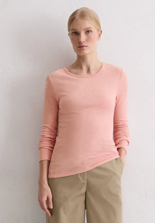 

Обычная австралийская футболка с длинными рукавами из фактурной ткани Marc O'Polo, Natural Rose, Розовый, Обычная австралийская футболка с длинными рукавами из фактурной ткани Marc O'Polo, Natural Rose