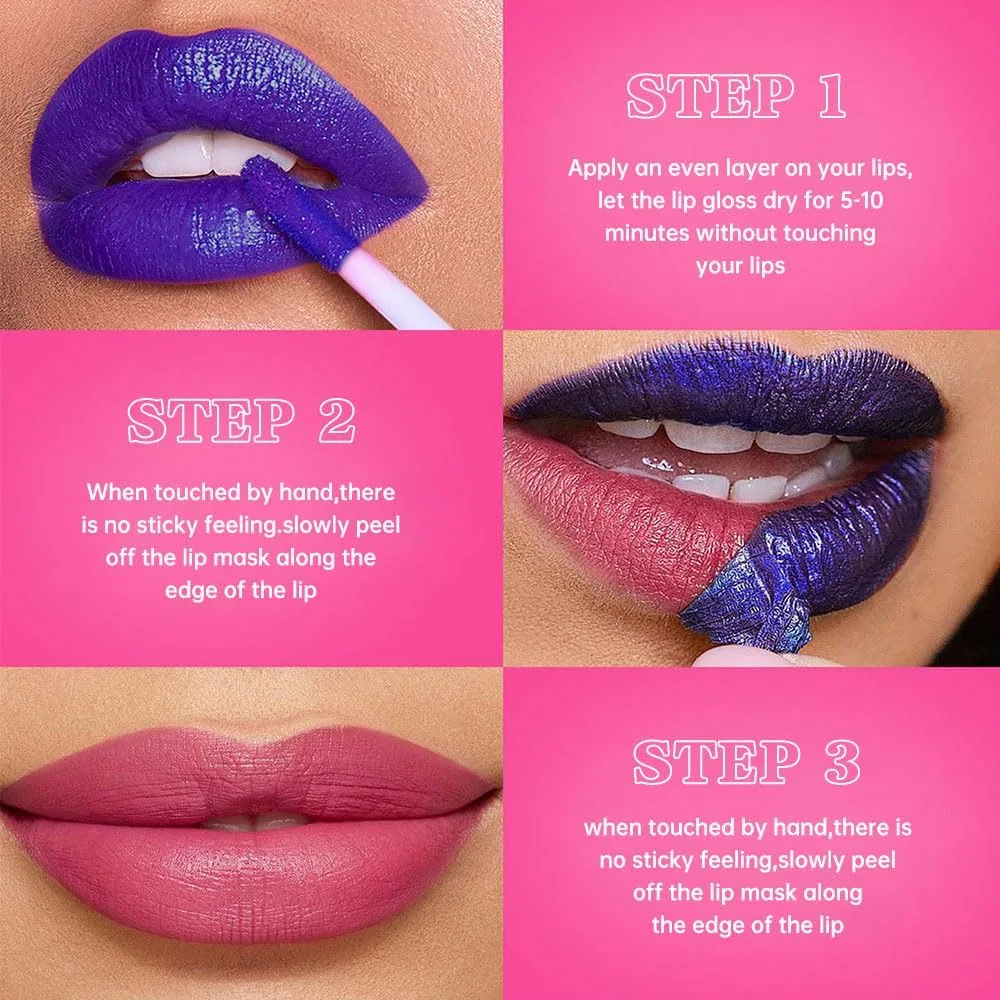 Пилинг-маска для губ Peel Off Lip Stain, Hxssll, C01, 4 г — фото 3