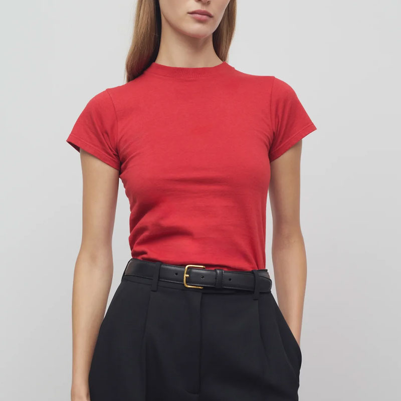 THE ROW Женская красная футболка Regular T Shirt — фото 4