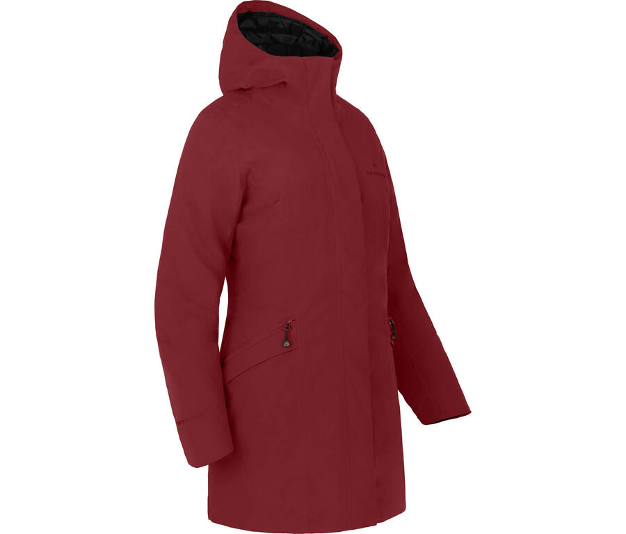 

BERGSON Зимнее пальто теплое утепленное, водонепроницаемость 20000 мм водяного столба, красное