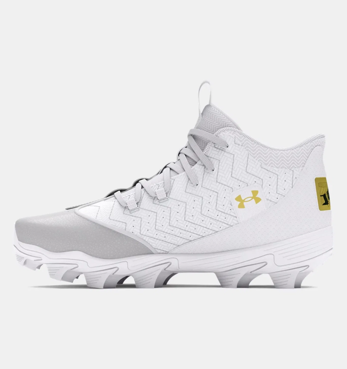 Мужские бейсбольные бутсы Under Armour Harper 9 RM 3027442-101 белого цвета DWA3860 — фото 3