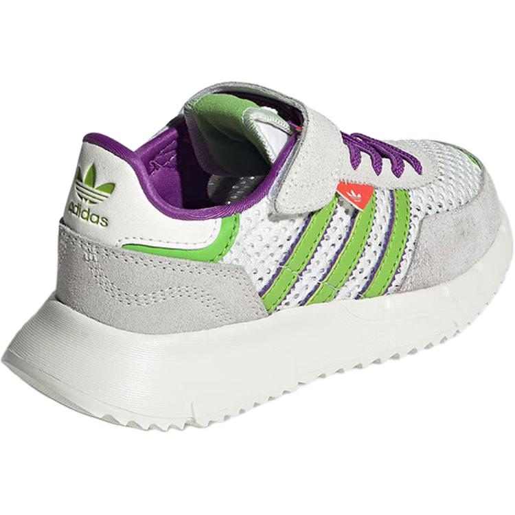 Детские кроссовки Retropy F2 с низким верхом, устойчивые к истиранию Adidas Originals, белый — фото 4